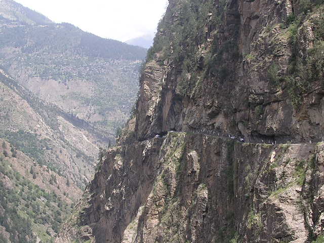 Scary Road at Sangla Valley