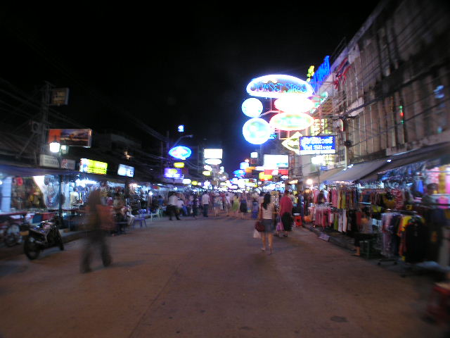 Khoa San Rd at Night